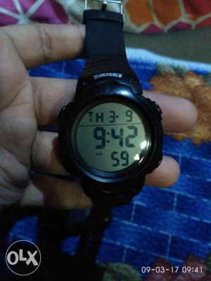 Skmei Black Digital Chronograph Watch