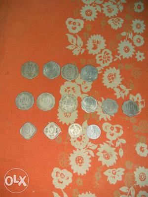 Some different year coins of india