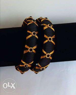 Two Black Thread Bangles