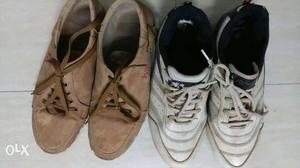 Two pairs of shoes One casual one Sports Used