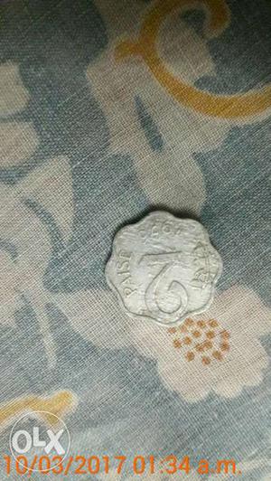  indian old coin 2paisa.41years old