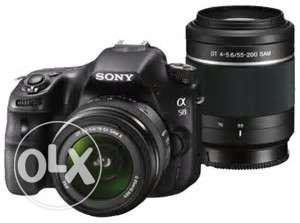6 Months less used Sony DSLR Alpha 58 y Dual lens with lens