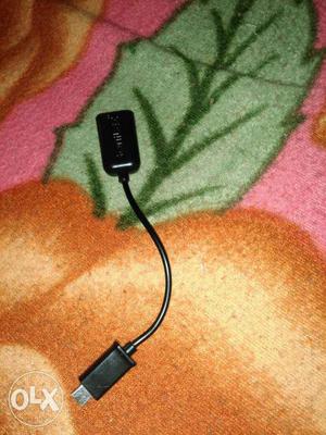 Black Micro Usb Cable Adapter