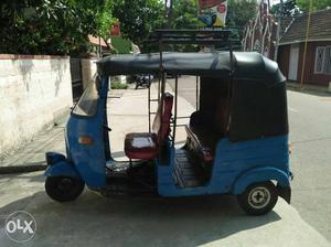 Blue And Black Auto Rickshaw