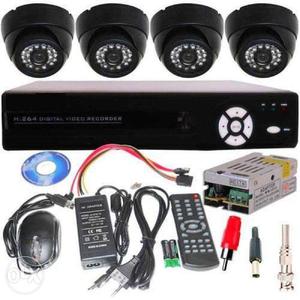 Brand New 4 HD Cameras CCTV  DVR 