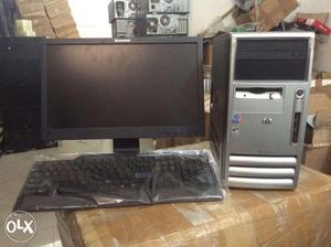 HP Tower silver Pinless Pentium 4 Full Computer Set With 1gb