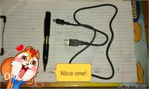 Hidden pen secret camera with memory card n data cable