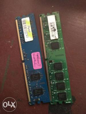 Transcent DDR2 ram Each of 1 Gb, Good condition,1 year