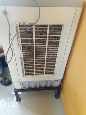 White And Grey Evaporative Air Cooler