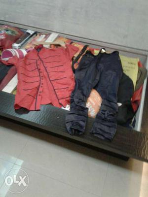 12 to 13 yrs red kurta with 34 size balloon pant