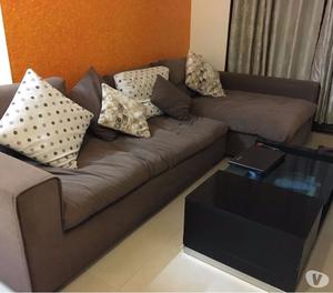 Almost new sofa set + center table for sale. Mumbai