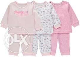 Baby's Pink And White Pyjama Sets