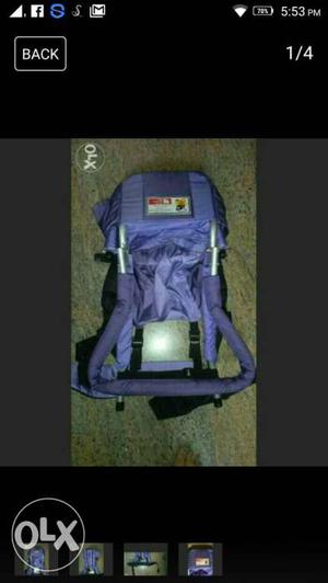 Baby's Purple And Black Carrier