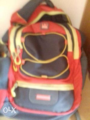 Black, Yellow And Red Backpack