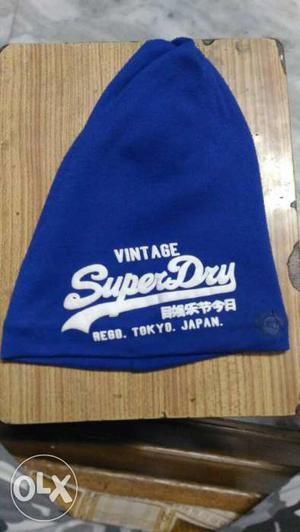 Blue And White Vintage Super Dry Knit Cap