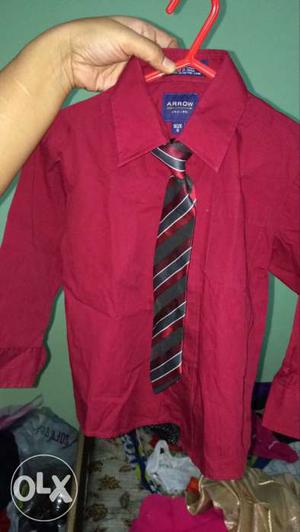 Branded (arrow) maroon shirt for 4 to 5 years old