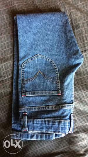 Branded blue jeans new condition.. for 7-8 year