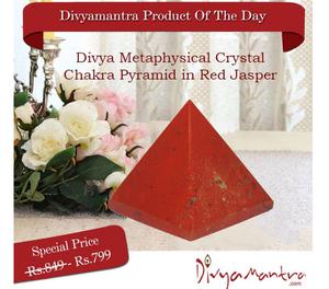 Buy Metaphysical Crystal Chakra Pyramid in Red Jasper Nagpur