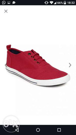 Casual shoes, Roadsters original, red, size 7-8