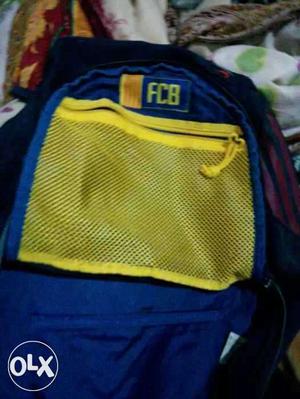 Fcb Blue And Yellow Backpack