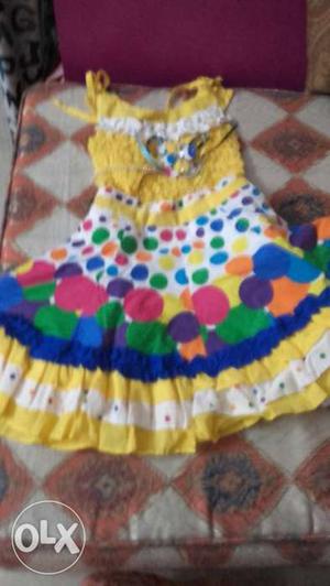 Frock with size 1 and half to 2yr age..fresh piece..original