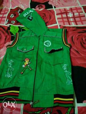 Green stylist jacket for kid