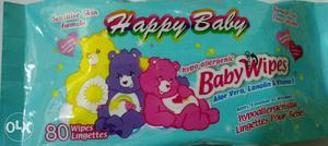 Happy baby wipes 2pack... cotton soft wet wipes.. new pack