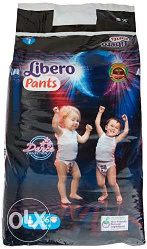 Libero large size diaper pants, new, 2 packs, 36 number each