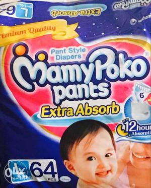 Mommy poko diaper pant style size Large