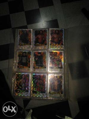 Nine Wwe Collectible Cards