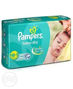 Pampers baby diapers new born (NB-S). mrp 599