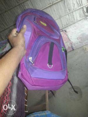Purple And Pink Backpack