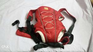 Red Leather Infant Carrier