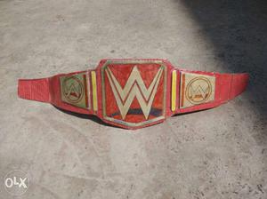 Red WWE Belt
