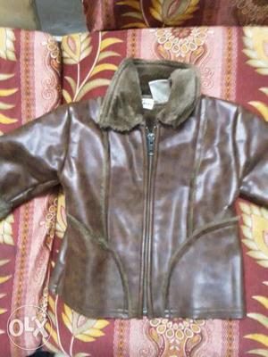 Small original American leather coat for 1 to 2 year kid