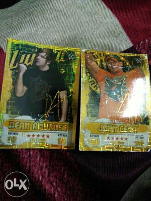 Two Wrestler Trading Cards