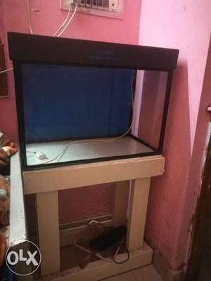 Aquarium tank of 28 into 18 with top and stand(