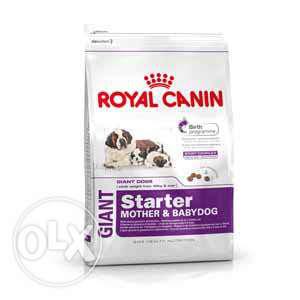 A brand new pack of royal canin starter at the