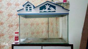1feet by 2 feet 3 months used fish tank with cover