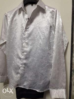 2 piece suit and white silk shirt for age 10 to