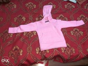 Baby pink color sweat shirt for kids