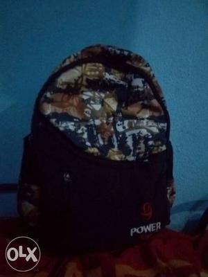 Black And Brown Power Backpack