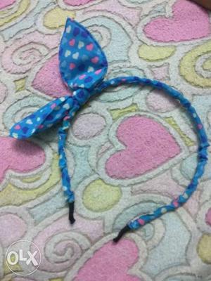 Blue Heart Prints Headband