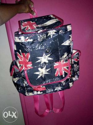 Blue, White And Red United Kingdom Themed Backpack