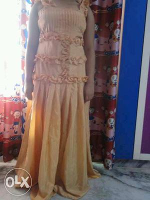 It's a new peach evening gown