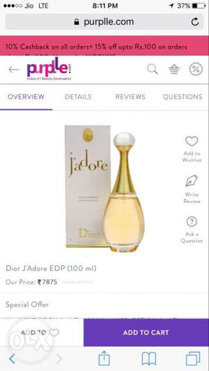 Jadore dior perfume for women
