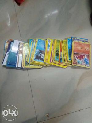 New and old Pokemon 100 cards of basuca only 300 rupees