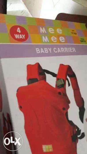 New not used baby's Red Mee Mee Baby Carrier