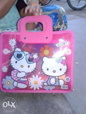Pink Hello Kitty Themed Handbag