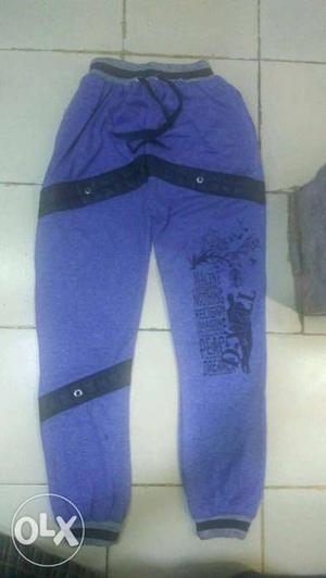 Purple And Gray Pants